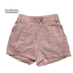 SweetHoney 5Y Mauve Pink Linen Shorts